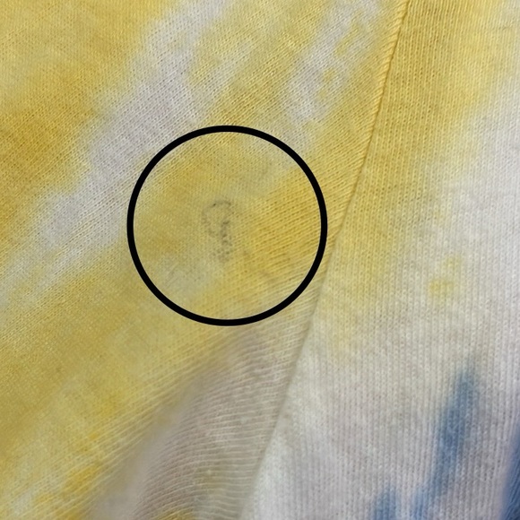 PINK Victoria's Secret Pink, Blue, Yellow, and White Tie-Dye Crop Top XS - Picture 13 of 13